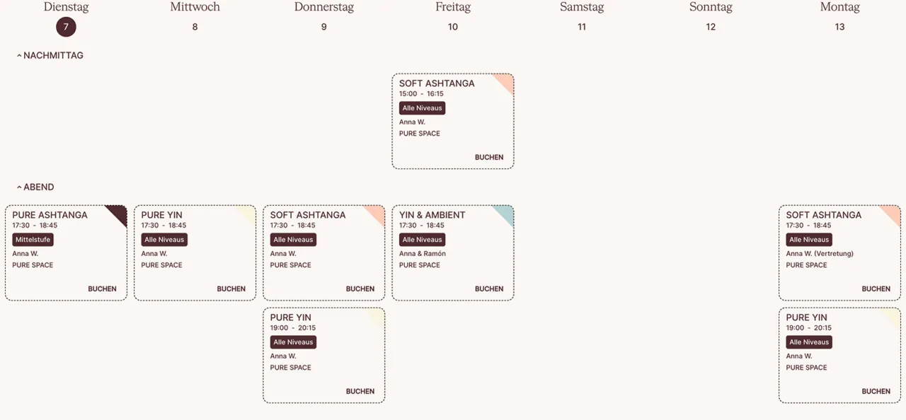 Pure space cologne schedule background